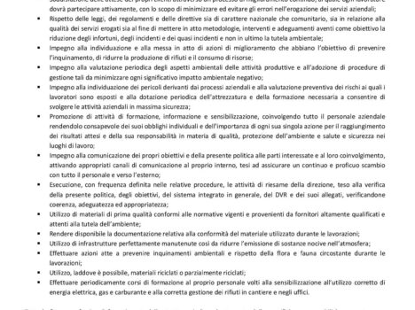 Politica Aziendale 2026